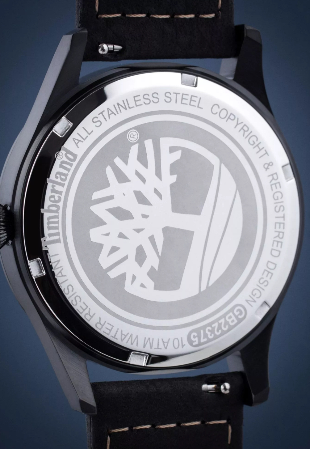 Timberland All-Black Watch with Tree Logo Dial-Timberland TDWGB2237501 - Image 5