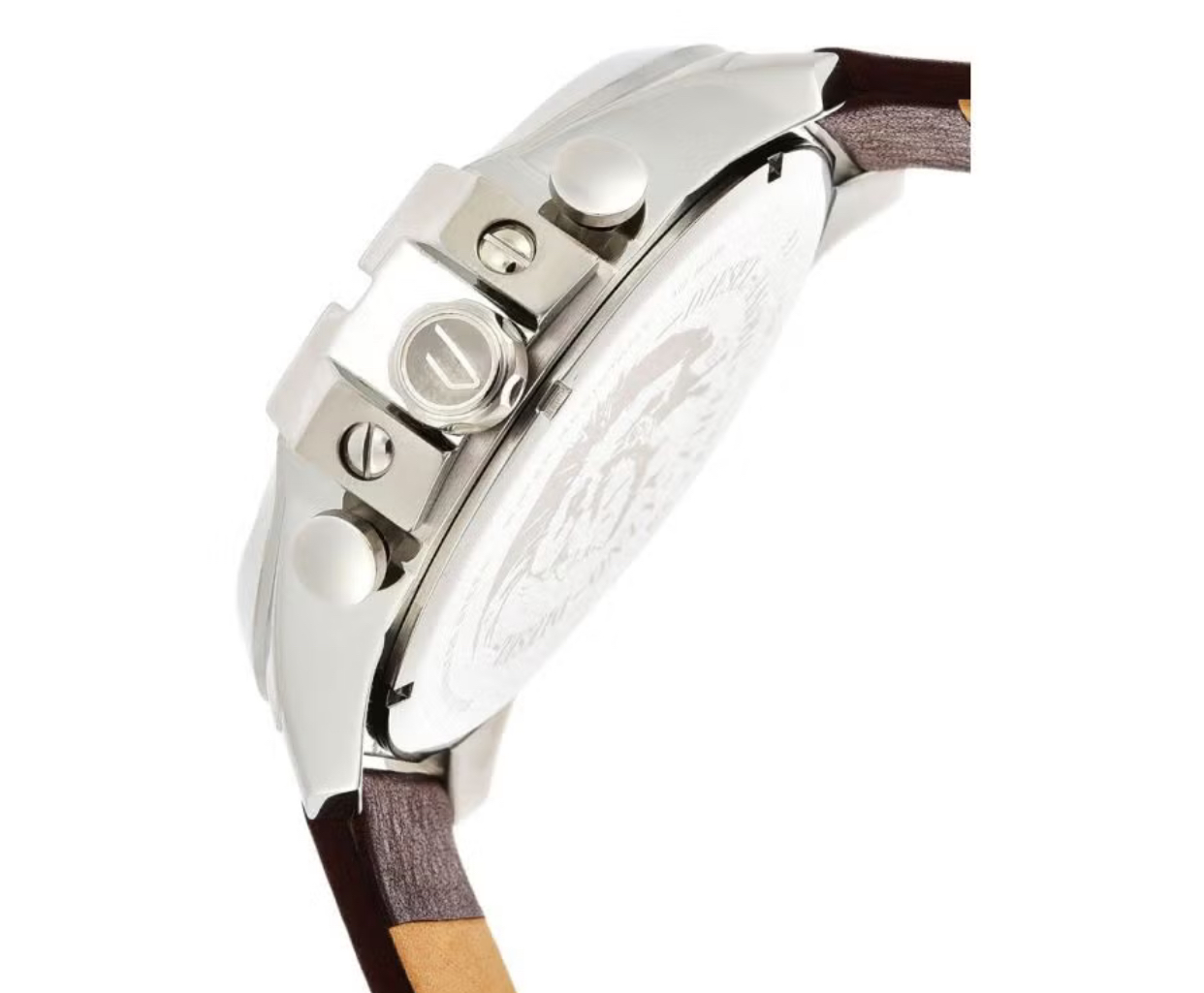 Diesel Mega Chief Men's Watch with Brown Leather Strap-DIESEL DZ 4290 - Image 3