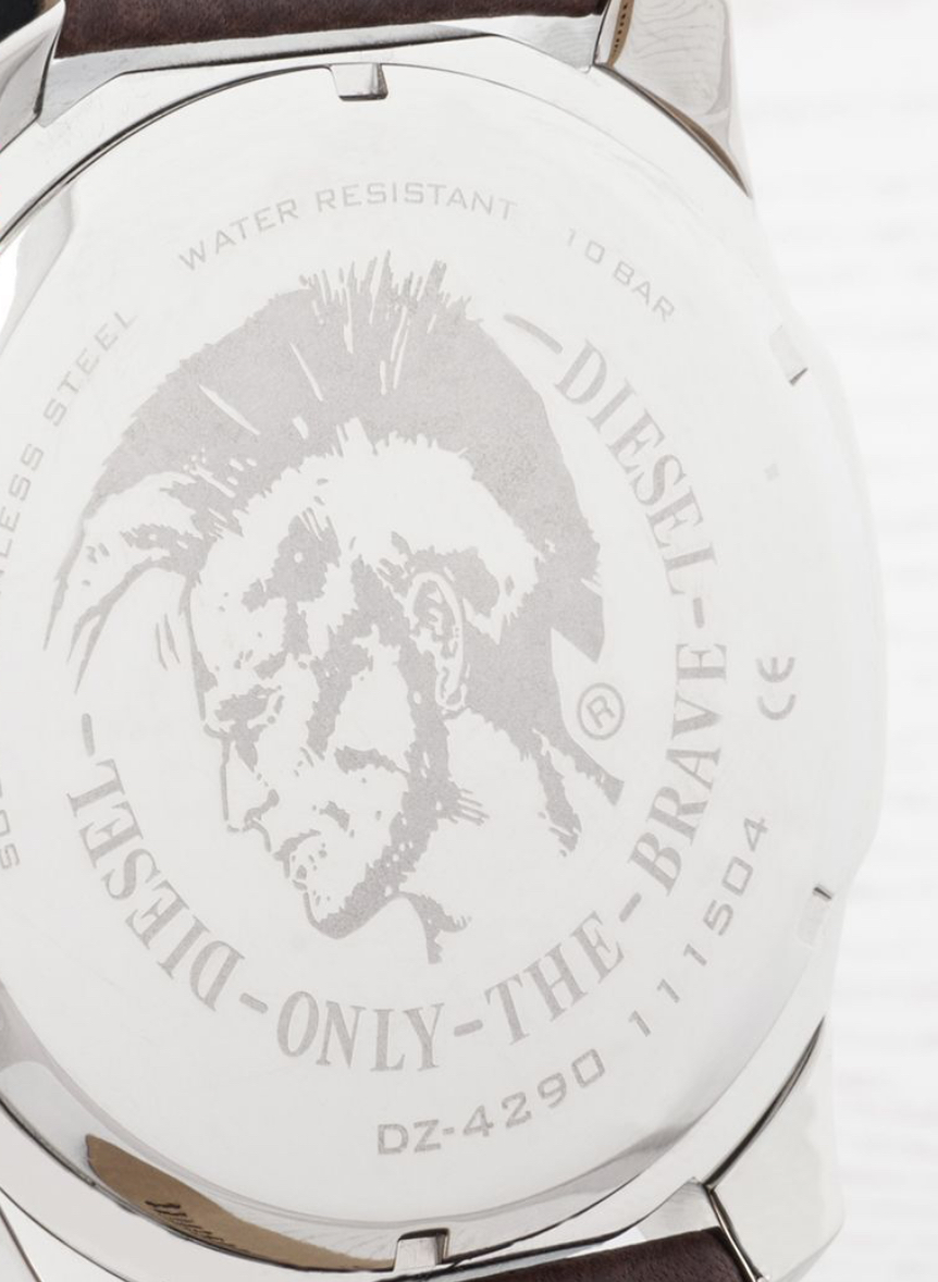 Diesel Mega Chief Men's Watch with Brown Leather Strap-DIESEL DZ 4290 - Image 8