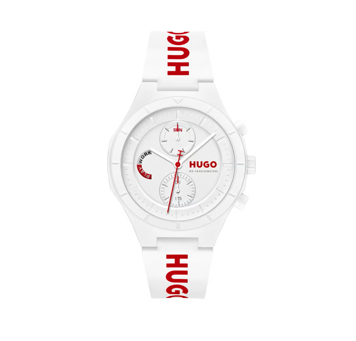 HUGO BOSS WATCH ROUND ANALOG MEN'S WHITE CASE WATCH -HUGO BOSS 1530406
