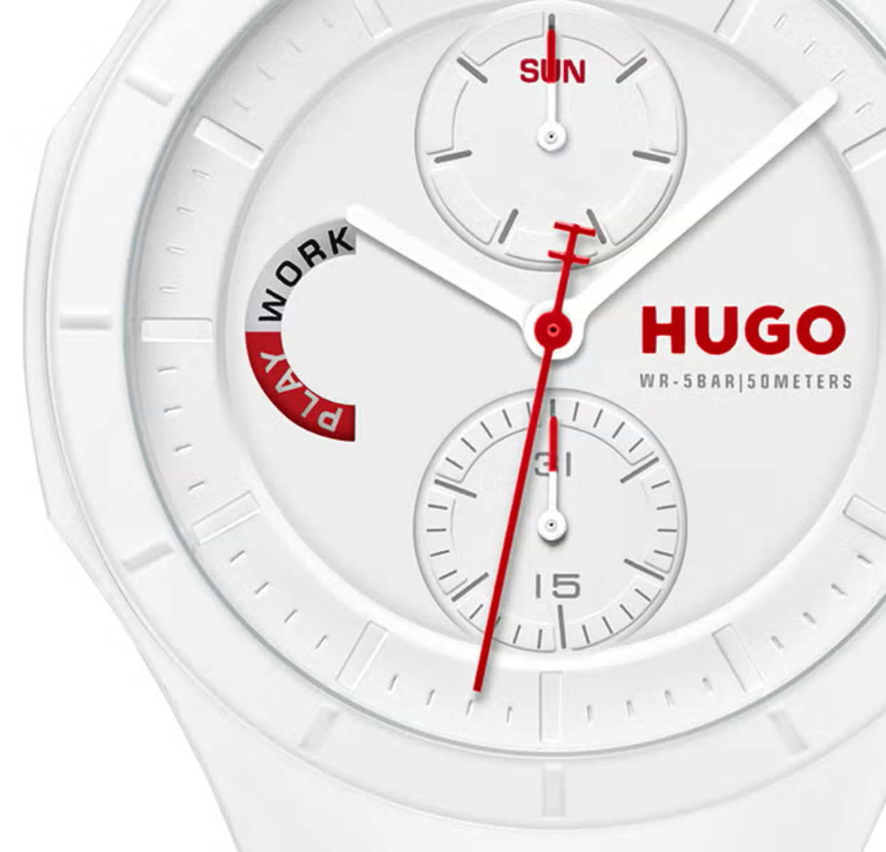 HUGO BOSS WATCH ROUND ANALOG MEN'S WHITE CASE WATCH -HUGO BOSS 1530406 - Image 3