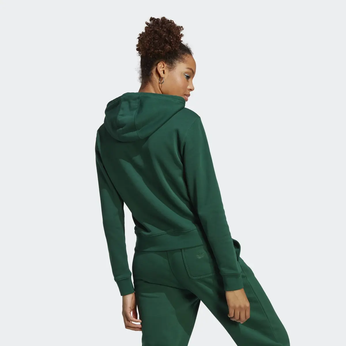 Adidas Originals Collegiate Green Hoodie with Varsity 'A' Patch-Adidas IC5230 - Image 4