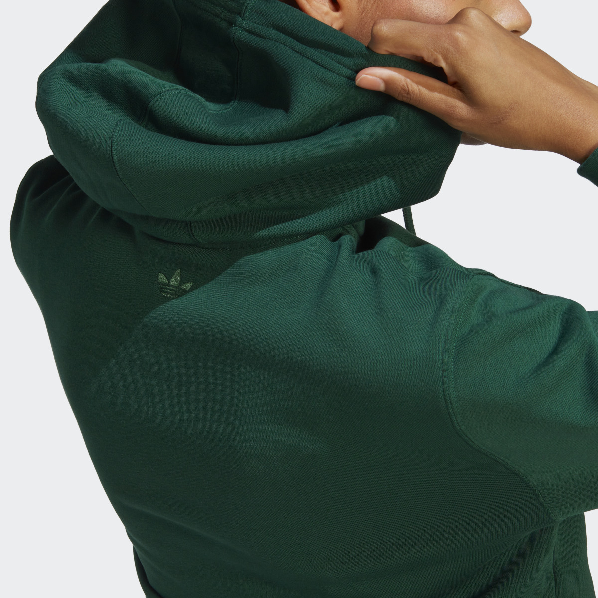 Adidas Originals Collegiate Green Hoodie with Varsity 'A' Patch-Adidas IC5230 - Image 6