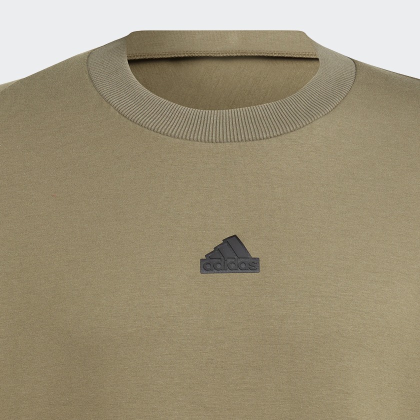 Adidas Z.N.E. Crewneck Sweatshirt - Minimalist Olive Green-Adidas IN5110 - Image 8