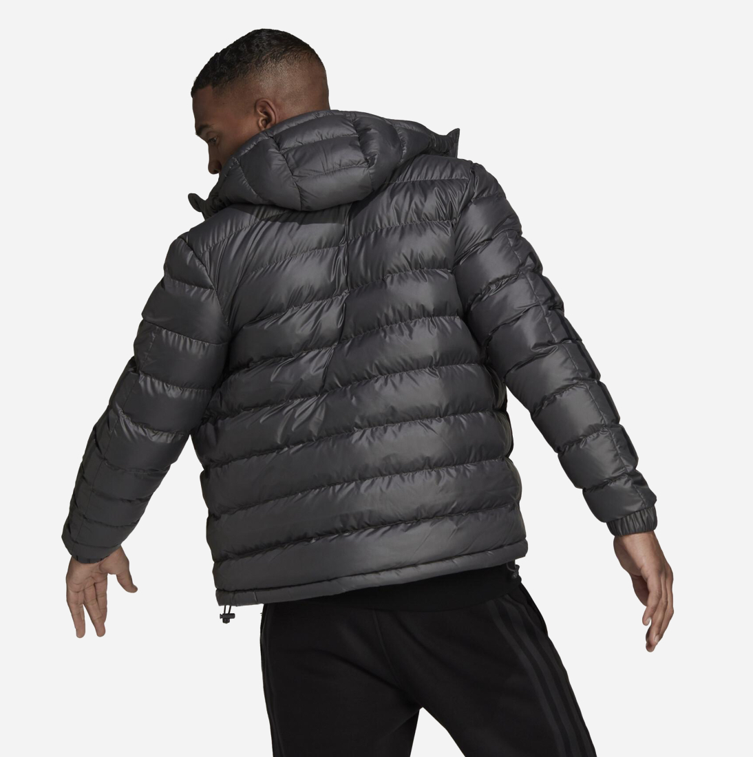 Adidas SDP Badge of Sport Men's Hooded Down Jacket-Adidas GV5330 - Image 6