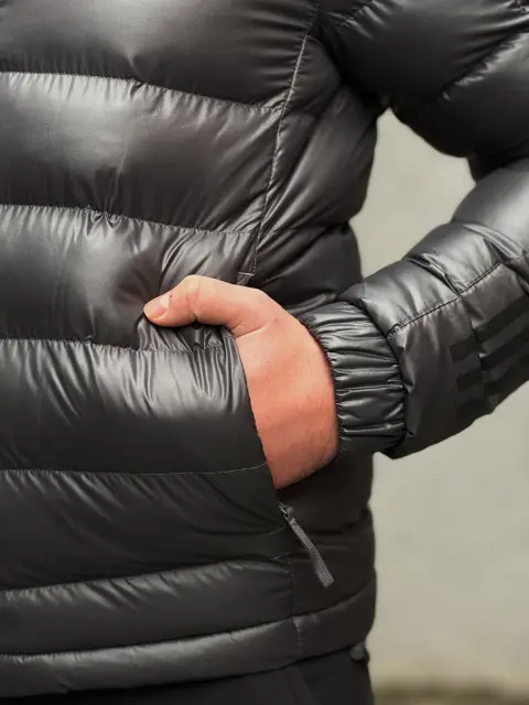 Adidas SDP Badge of Sport Men's Hooded Down Jacket-Adidas GV5330 - Image 10