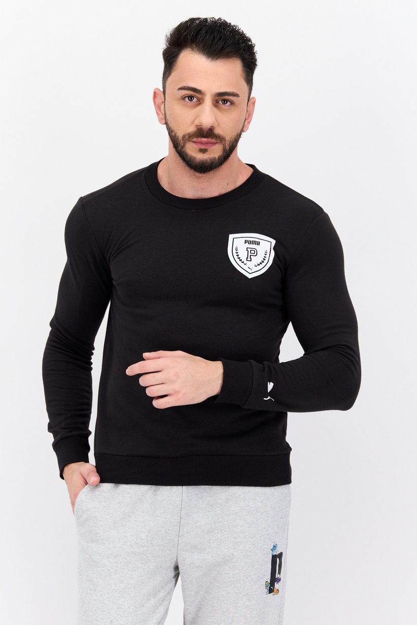 Puma Men's Archive Shield Logo Crew Neck Sweatshirt-Puma 680985-01