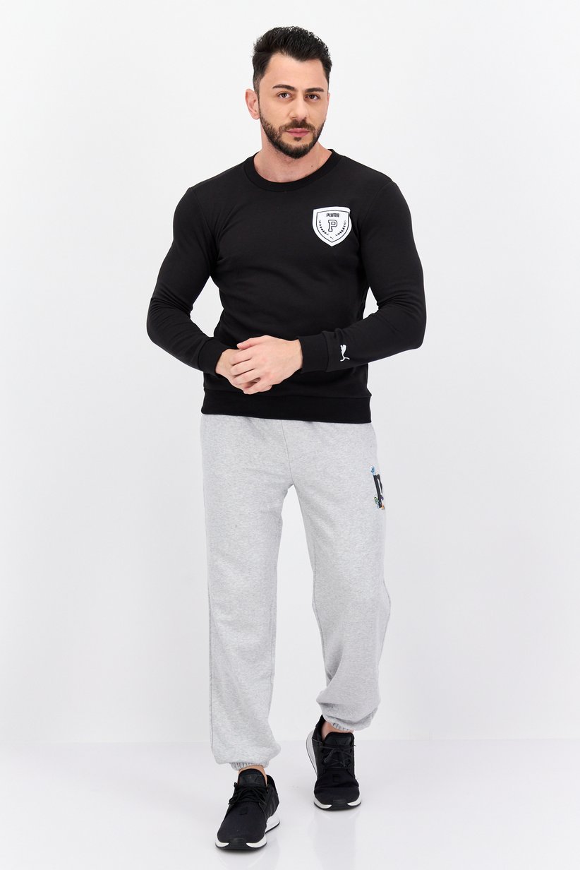 Puma Men's Archive Shield Logo Crew Neck Sweatshirt-Puma 680985-01 - Image 4