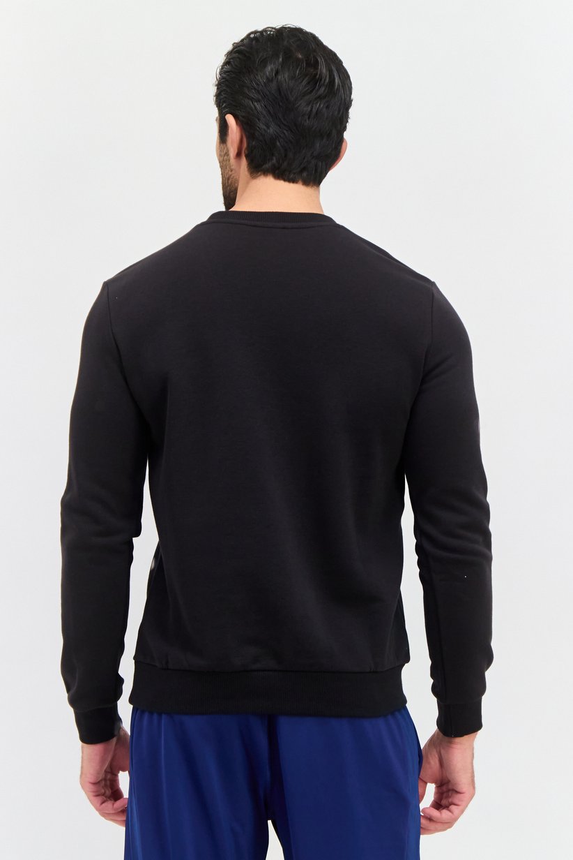 Puma Men's Graphic Wordmark Crew Neck Sweatshirt-Puma 681049-01 - Image 3