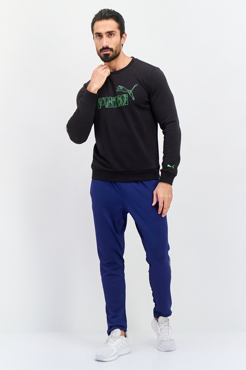 Puma Men's Graphic Wordmark Crew Neck Sweatshirt-Puma 681049-01 - Image 4