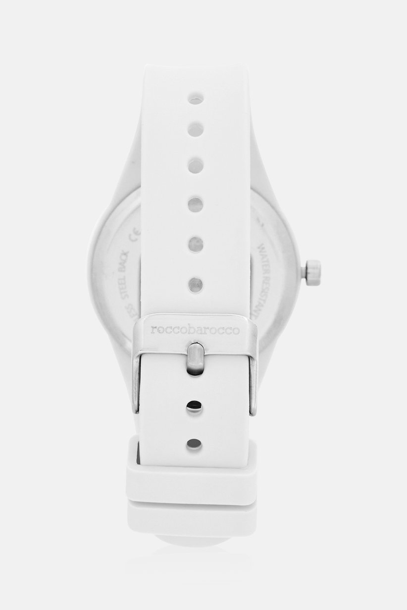 Modern White & Pink Silicone Analog Watch – "rb" Minimalist Edition-RB1301L-10J - Image 3
