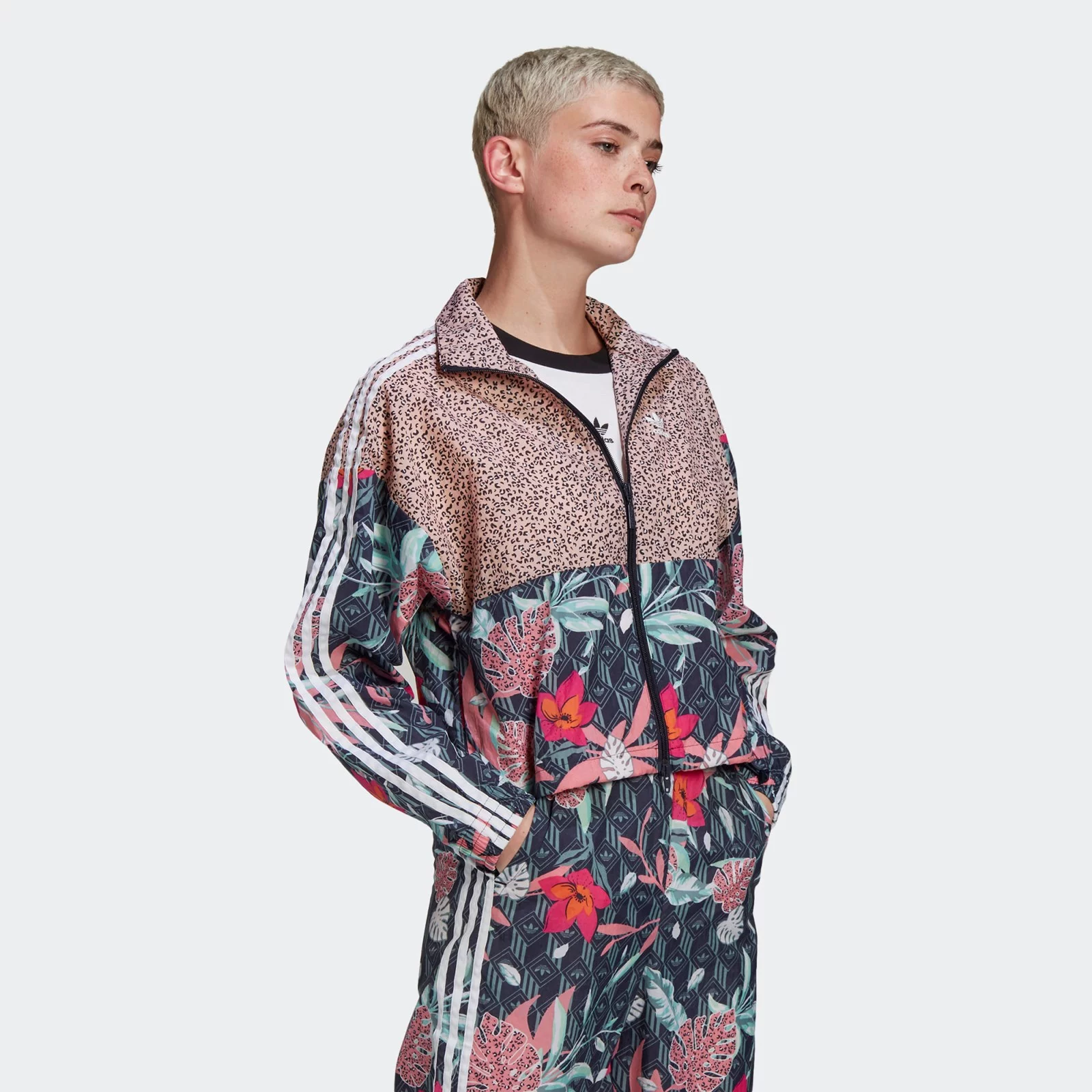 Adidas HER Studio London Women's Windbreaker Jacket-Adidas GN3601 - Image 3