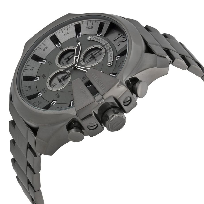 Diesel Mega Chief Chronograph Gunmetal Stainless Steel Men's Watch-DIESEL DZ4282 - Image 4