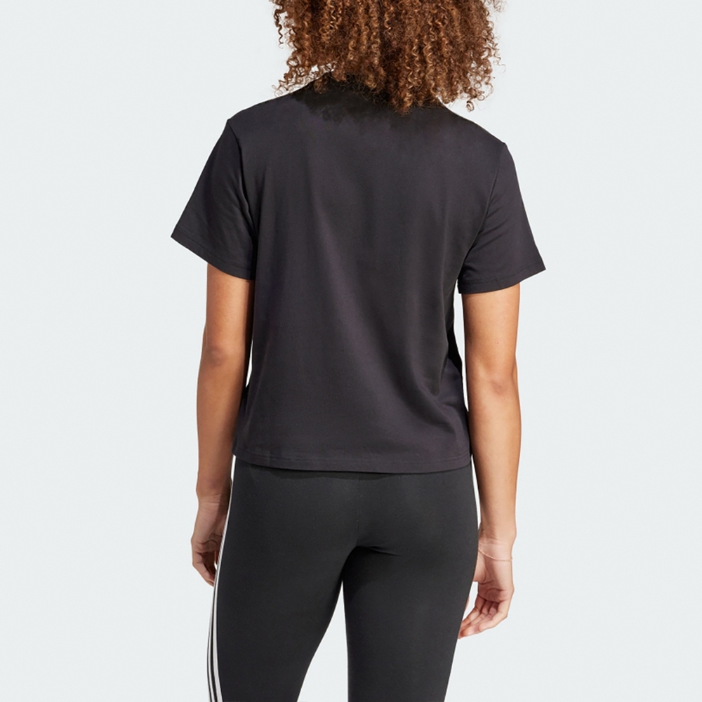 Adidas Women’s Floral Graphic Big Logo Tee-Adidas IS4259 - Image 4