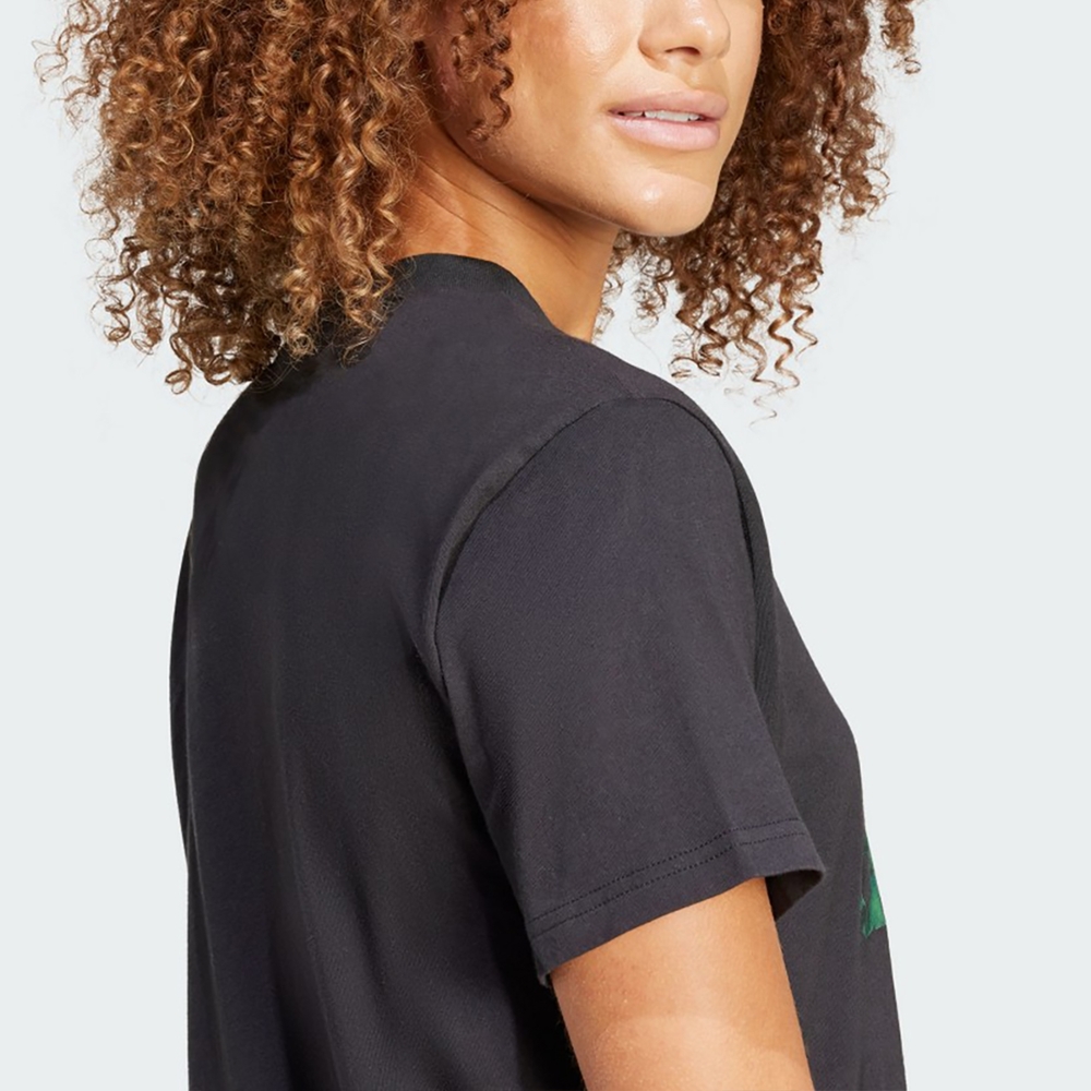 Adidas Women’s Floral Graphic Big Logo Tee-Adidas IS4259 - Image 8