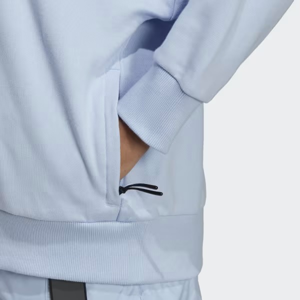 Adidas City Escape Loose Crew Sweatshirt - Blue Dawn-Adidas IC0278 - Image 4