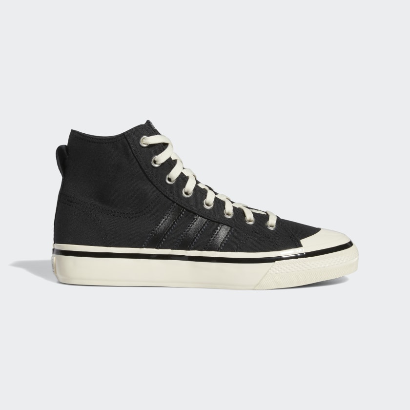 Adidas Nizza High RF 74 Black Sneakers-Adidas GX8488