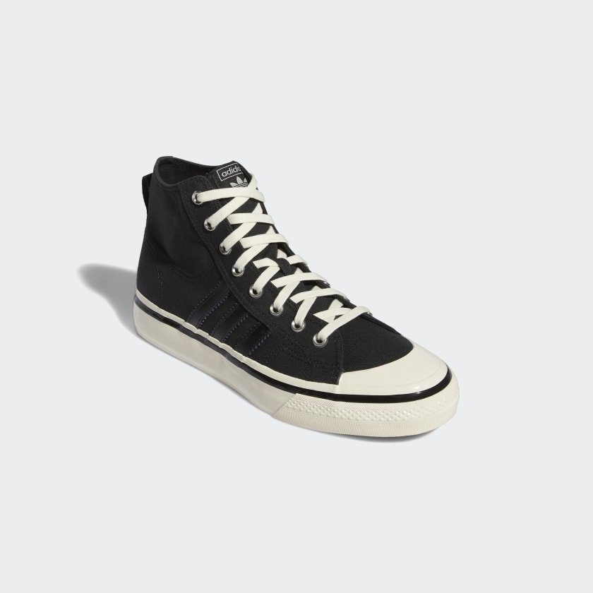 Adidas Nizza High RF 74 Black Sneakers-Adidas GX8488 - Image 6