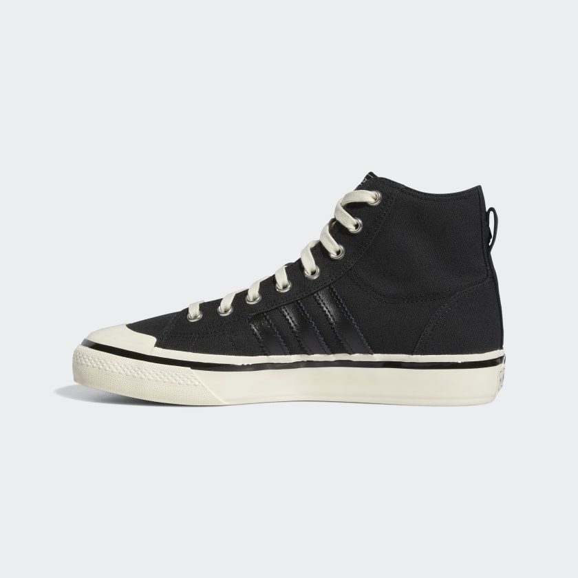 Adidas Nizza High RF 74 Black Sneakers-Adidas GX8488 - Image 4
