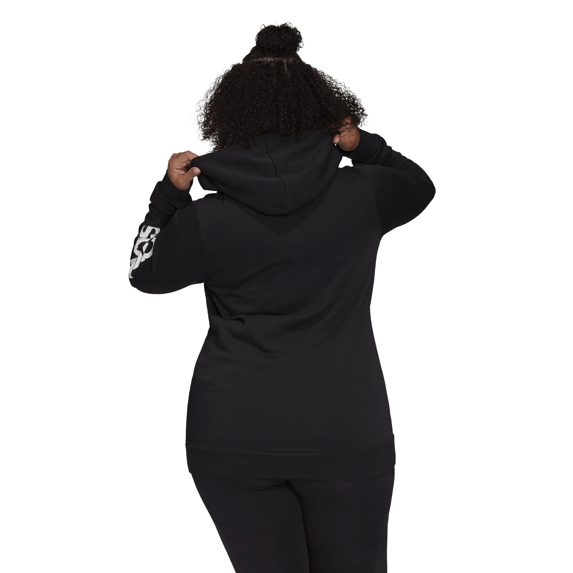 Adidas Women's Essentials Linear Full-Zip Hoodie-Adidas GM5227 - Image 5