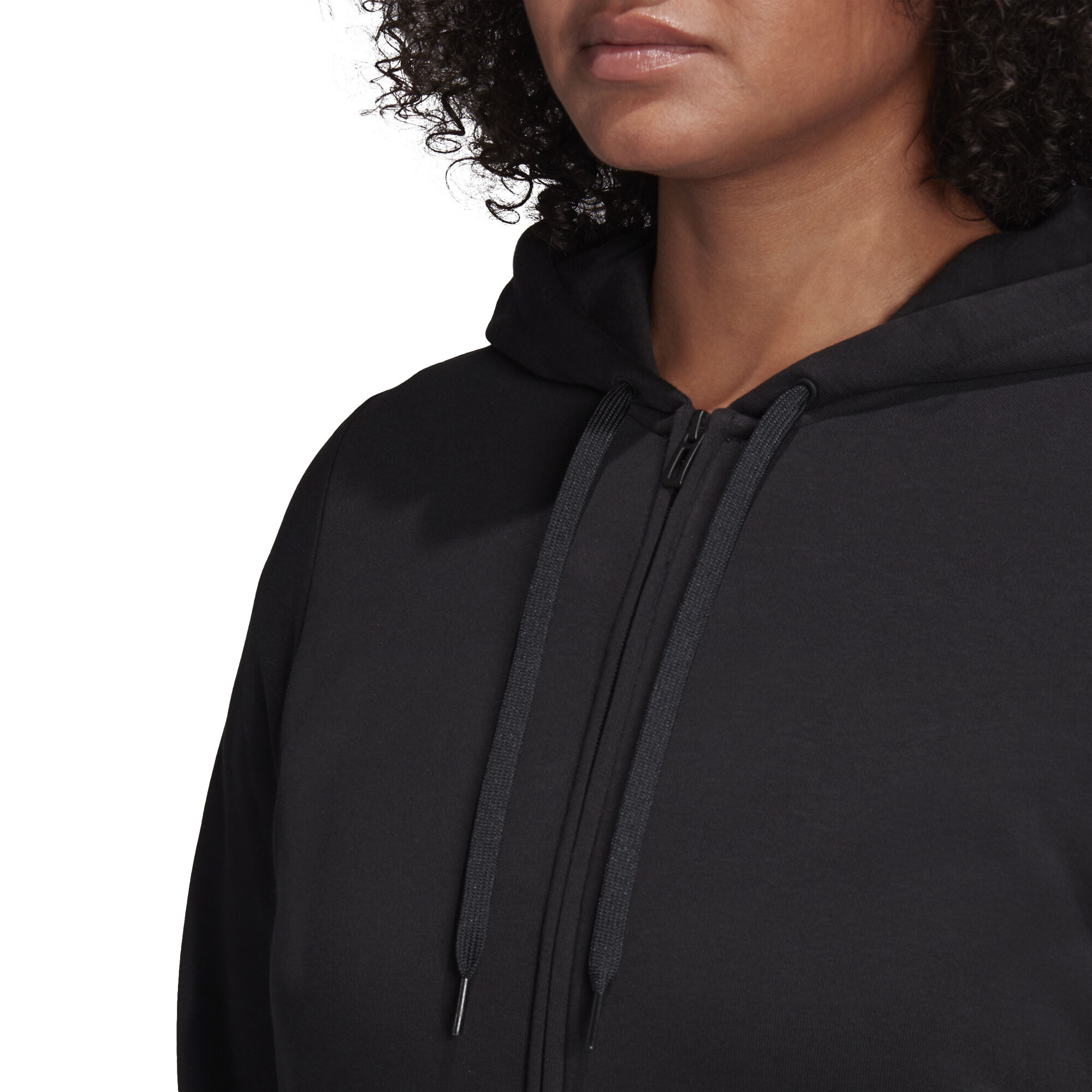 Adidas Women's Essentials Linear Full-Zip Hoodie-Adidas GM5227 - Image 8