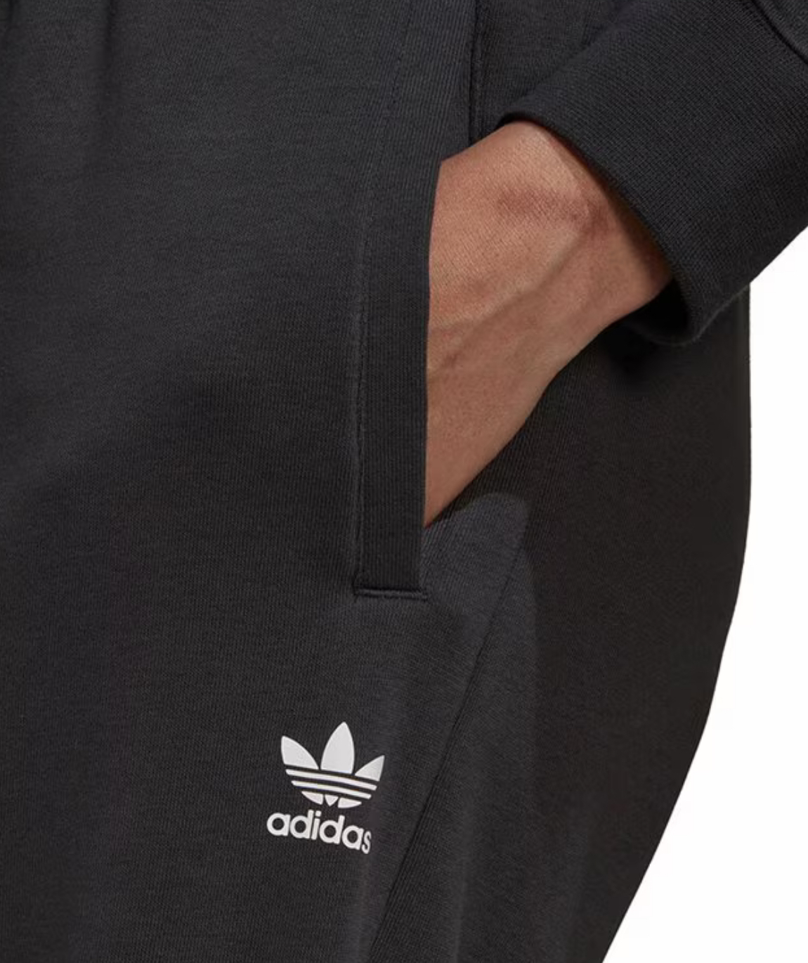 Adidas Originals Women's Adicolor Heritage Now Velvet French Terry Track Pants – Black-Adidas HU1622 - Image 2