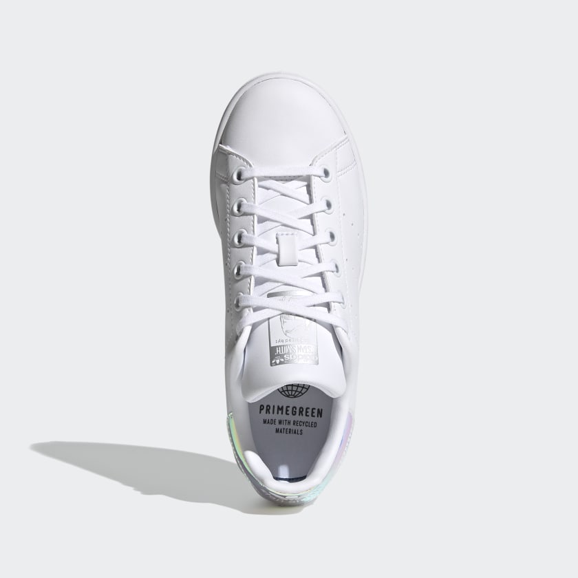 Adidas Stan Smith J - White/Iridescent-Adidas FX7521 - Image 6
