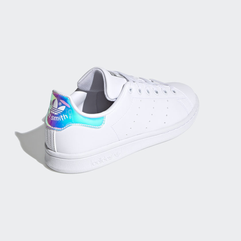 Adidas Stan Smith J - White/Iridescent-Adidas FX7521 - Image 8