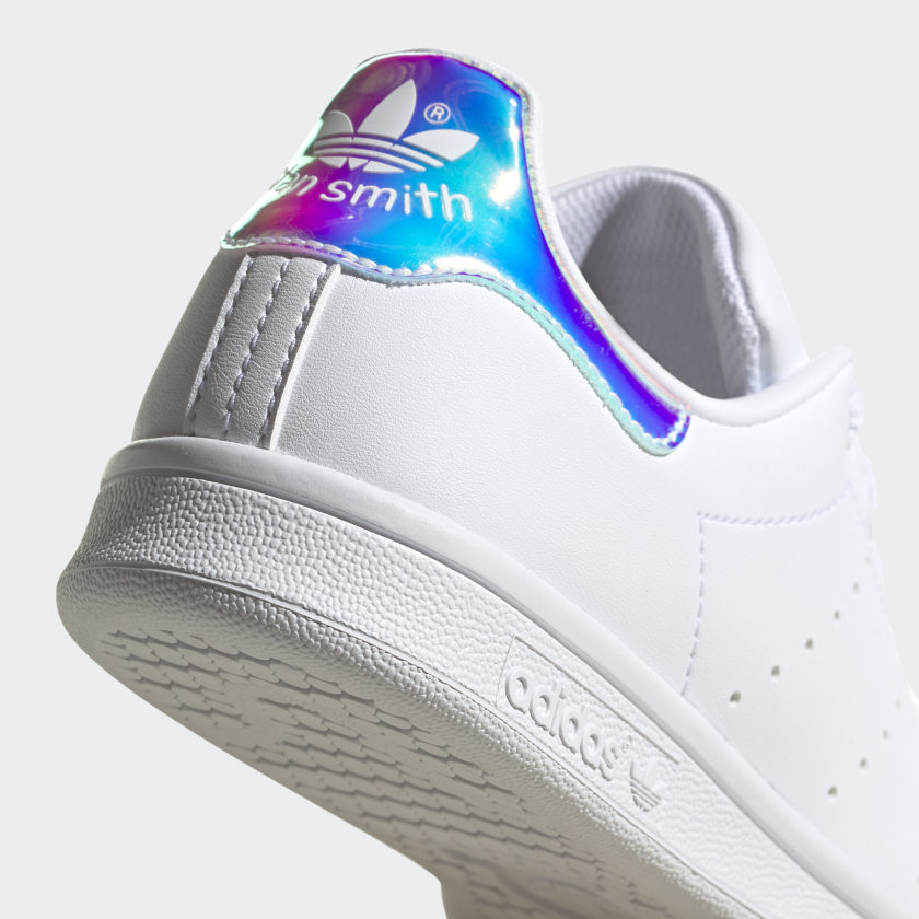 Adidas Stan Smith J - White/Iridescent-Adidas FX7521 - Image 5
