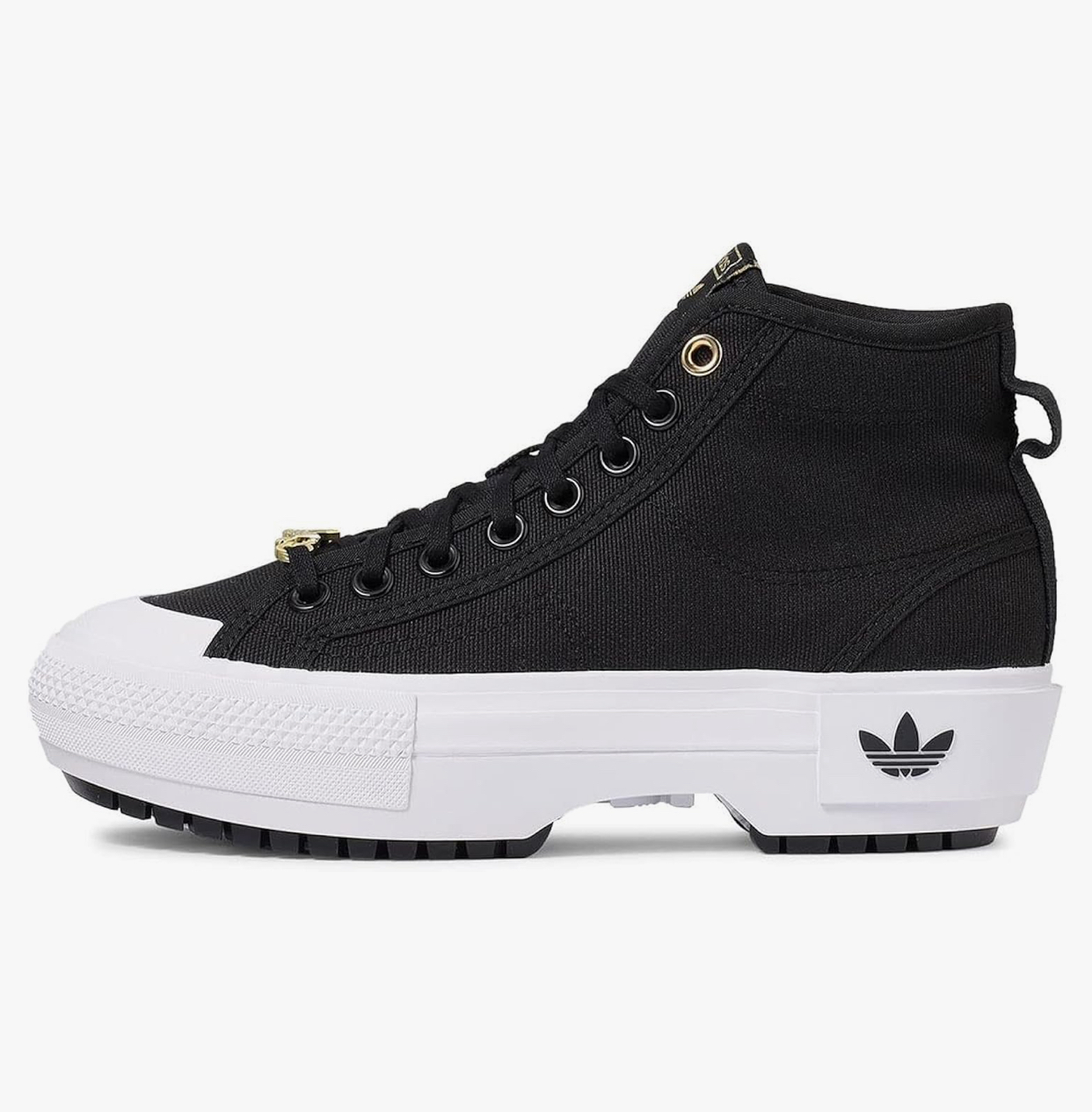 Adidas Nizza Bonega Mid "Black/White" Platform Sneaker-Adidas IF0116 - Image 2