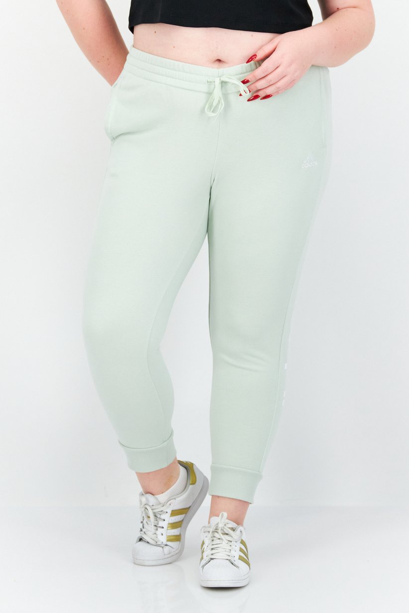 Adidas Women's Essentials Slim Tapered Joggers – Mint Green Fleece Pants-Adidas hl2121
