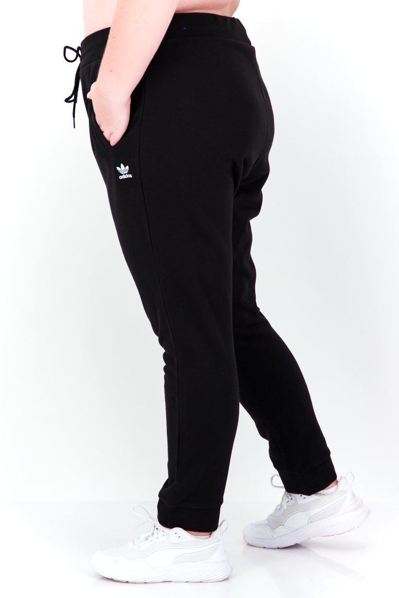 Adidas Originals Essential Slim Joggers – Plus Size Black-Adidas HD7129 - Image 2