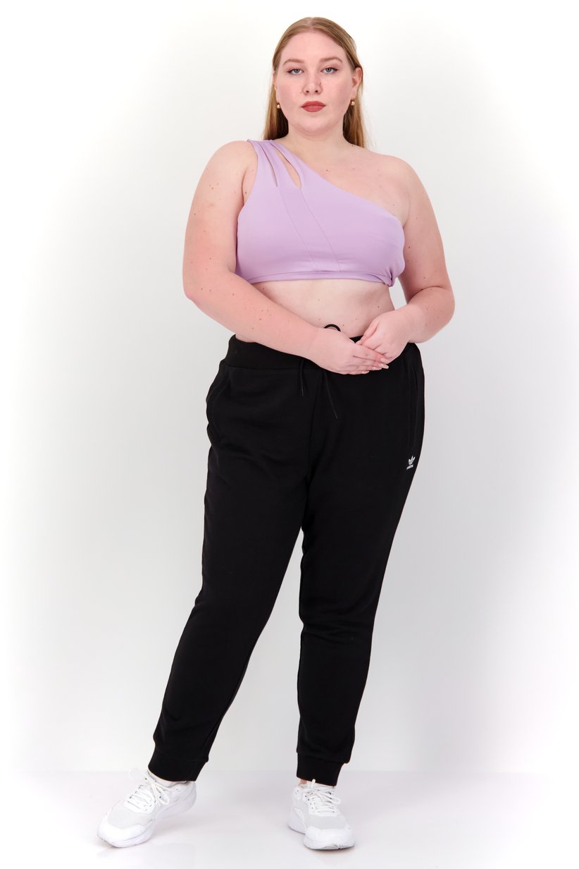 Adidas Originals Essential Slim Joggers – Plus Size Black-Adidas HD7129 - Image 3