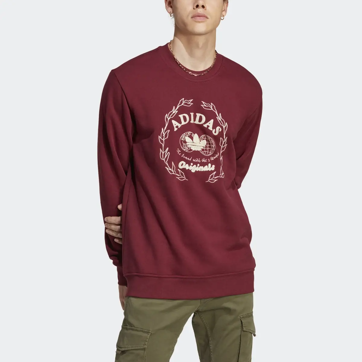 Adidas Originals Graphics Archive Crew Sweatshirt-Adidas IC5770 - Image 2