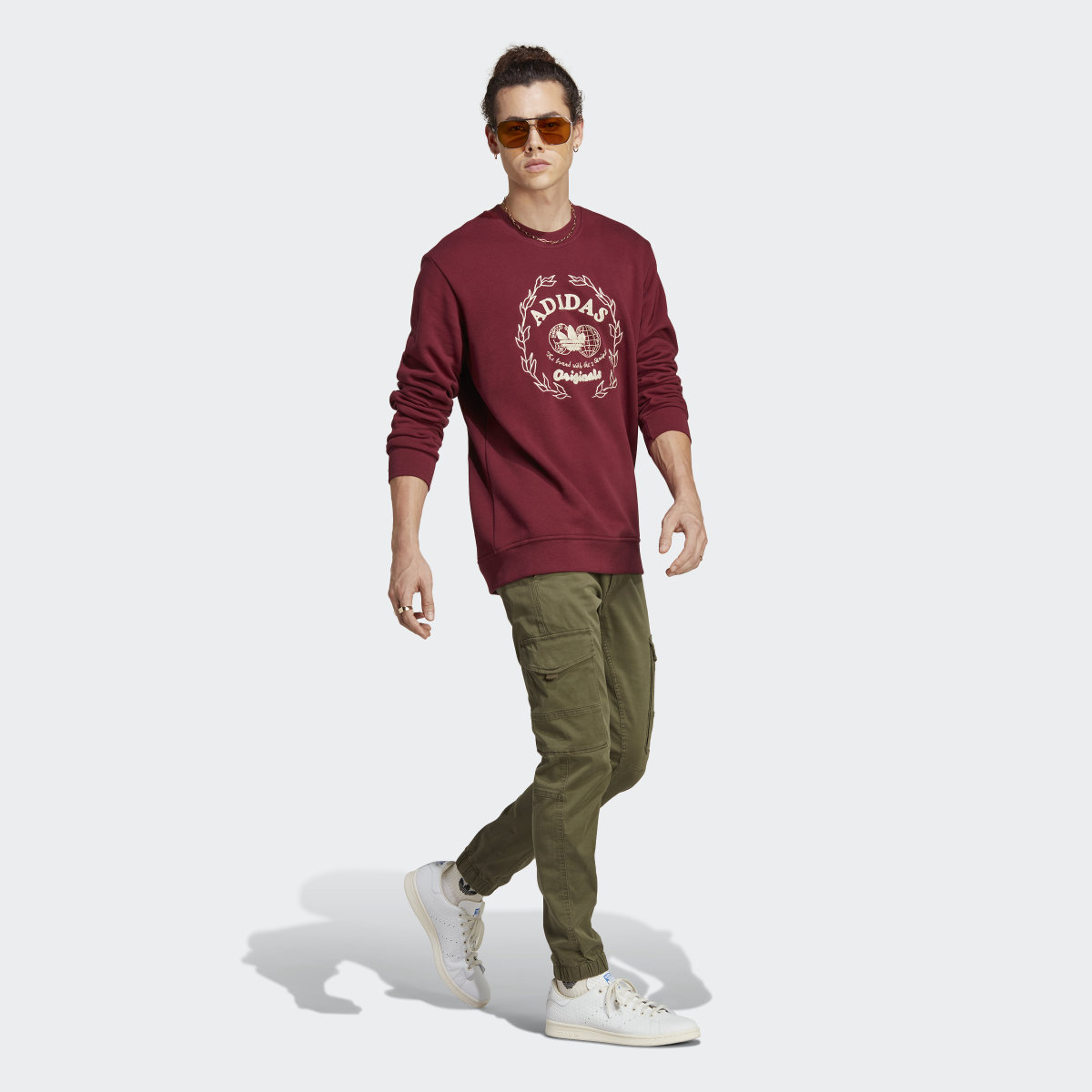 Adidas Originals Graphics Archive Crew Sweatshirt-Adidas IC5770 - Image 5