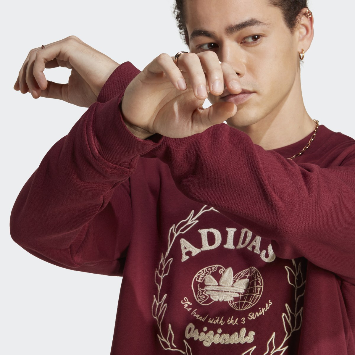 Adidas Originals Graphics Archive Crew Sweatshirt-Adidas IC5770 - Image 4