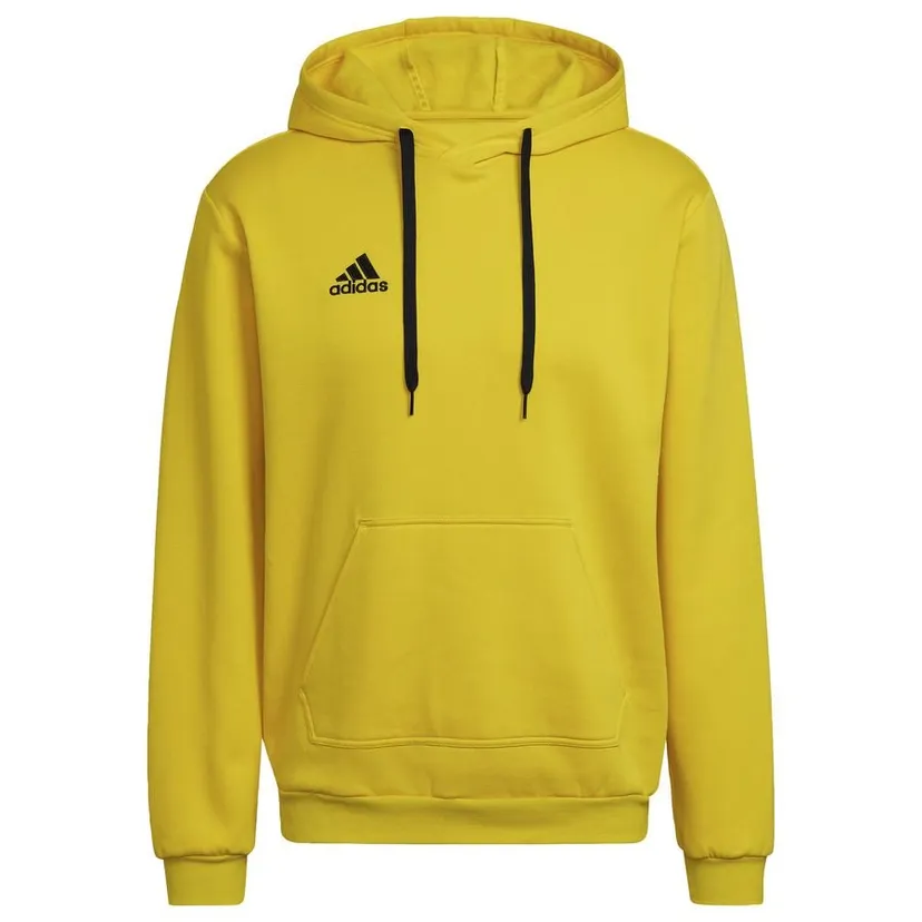 Adidas Entrada 22 Hooded Sweatshirt - Team Yellow-Adidas HI2140 - Image 2