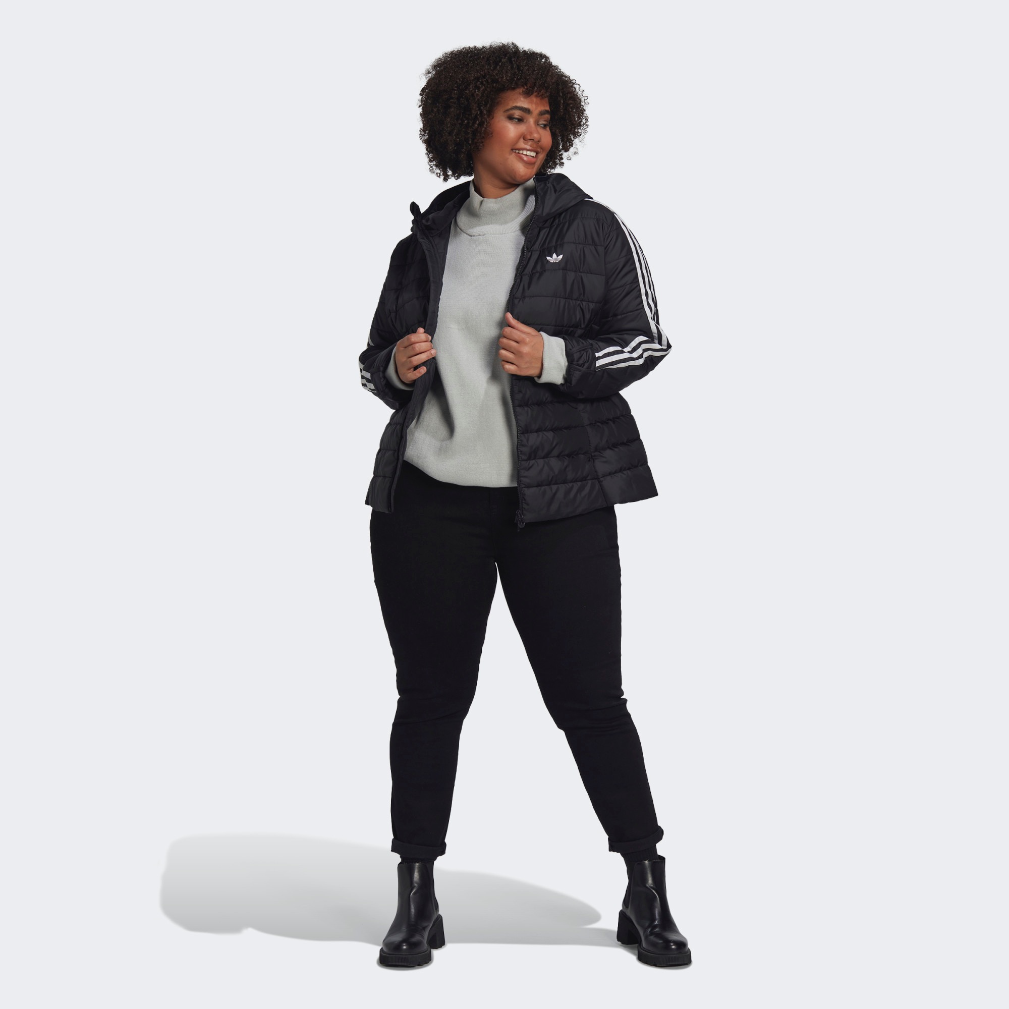 Adidas Originals Puffer Jacket with 3-Stripes-Adidas HL9351 - Image 2