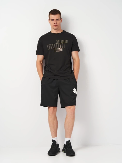 Puma Men’s Power Graphic Tee – Black & Gold-Puma 680181-01 - Image 3