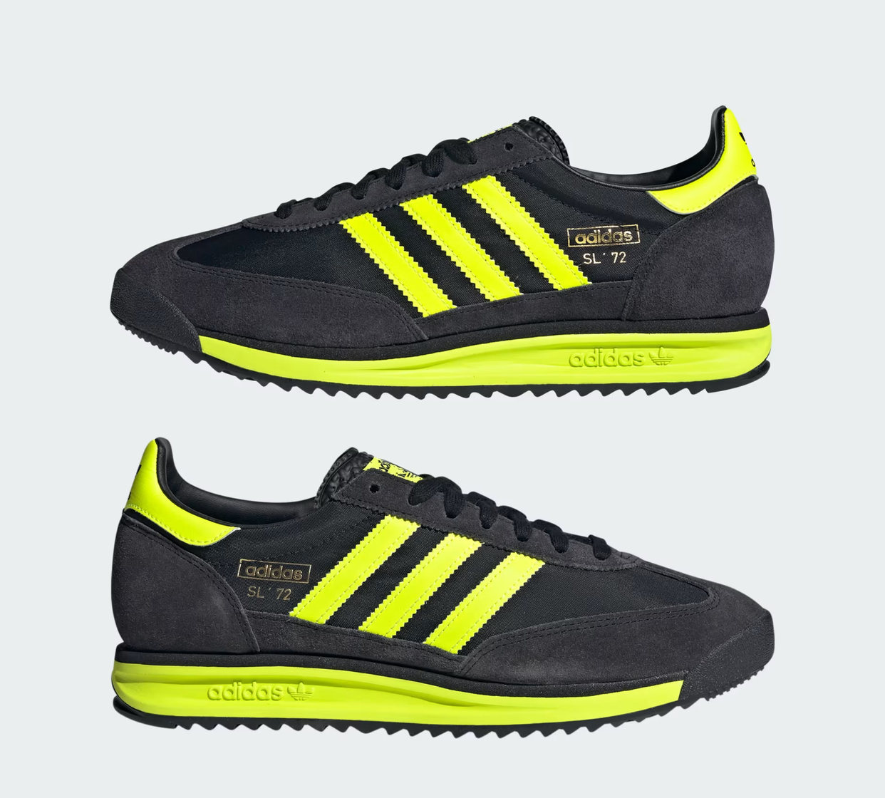 Adidas Originals SL 72 RS Carbon / Solar Yellow-Adidas IG4647 - Image 9