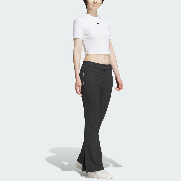 Adidas Originals Adicolor Classics Flare Pants – Sleek Black High-Waist Trousers-Adidas IN1036 - Image 3