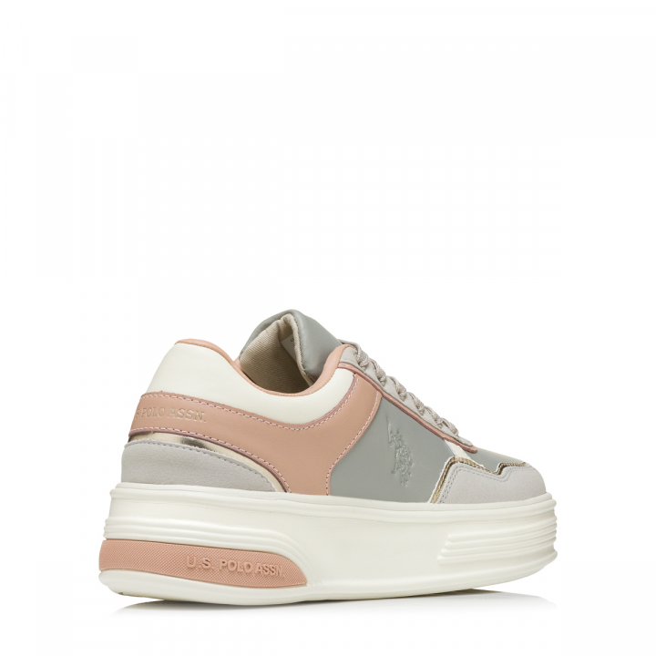 U.S. Polo Assn. Women's Pastel Multi-Panel Platform Sneakers-USPA ASUKA004B - Image 2