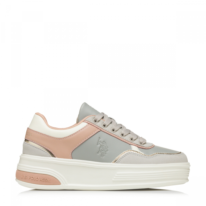 U.S. Polo Assn. Women's Pastel Multi-Panel Platform Sneakers-USPA ASUKA004B