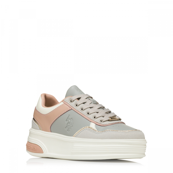 U.S. Polo Assn. Women's Pastel Multi-Panel Platform Sneakers-USPA ASUKA004B - Image 3