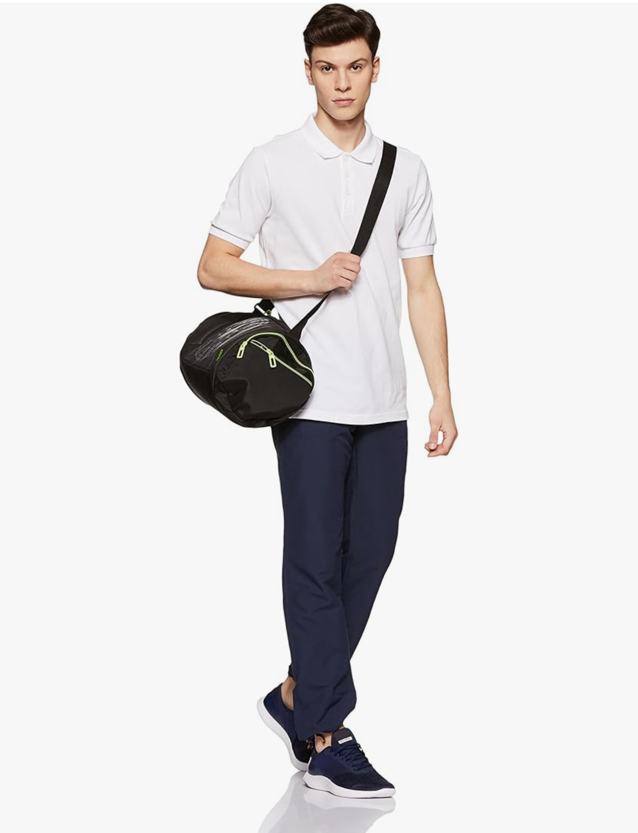 Adidas Men's Poly-Cotton Performance Polo Shirt - White-Adidas BS0674 - Image 4