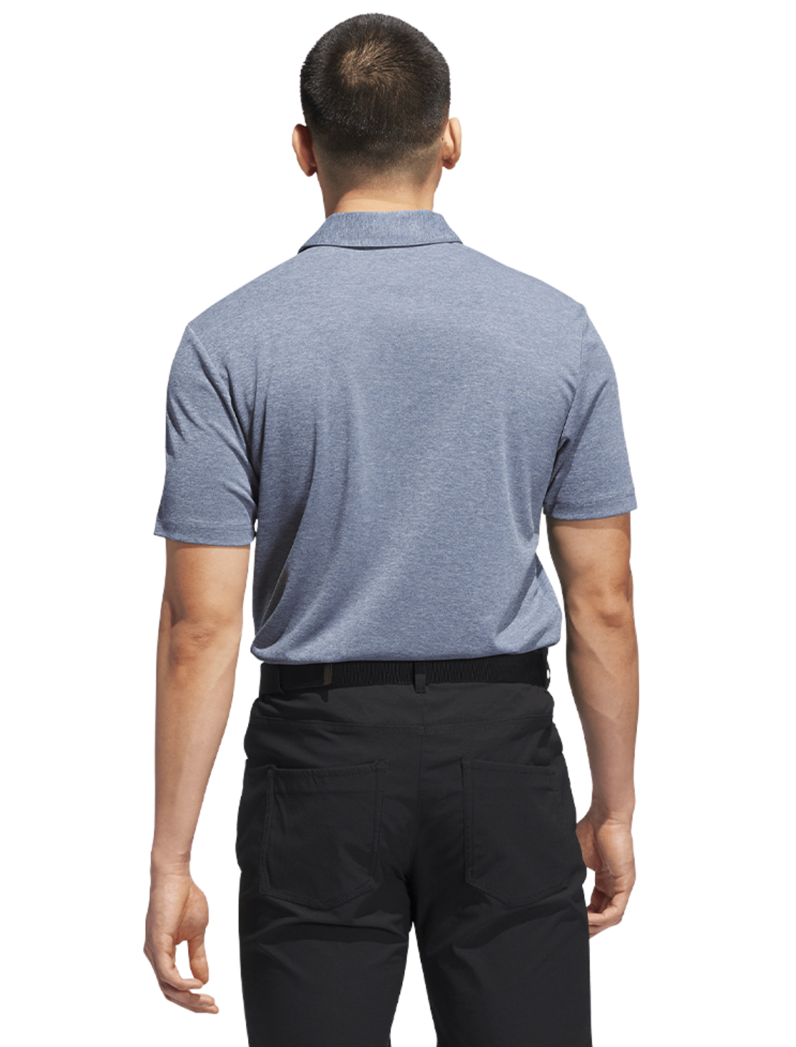 Adidas Men’s Core Heather Polo Shirt - Collegiate Navy-Adidas JX9184 - Image 3