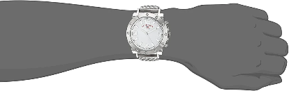 U.S. Polo Assn. Men's Sport Watch with Silver-Tone Mesh Bracelet and Bold Dial-USPA US8815 - Image 2