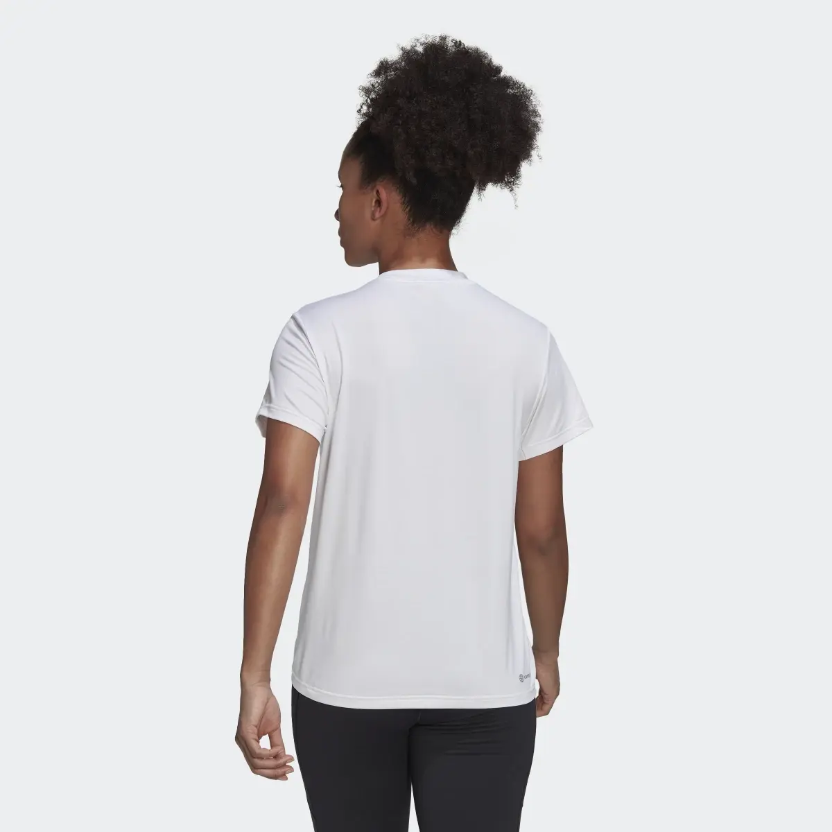 Adidas Women’s Minimalist Training T-Shirt-Cloud White-Adidas HM4491 - Image 3