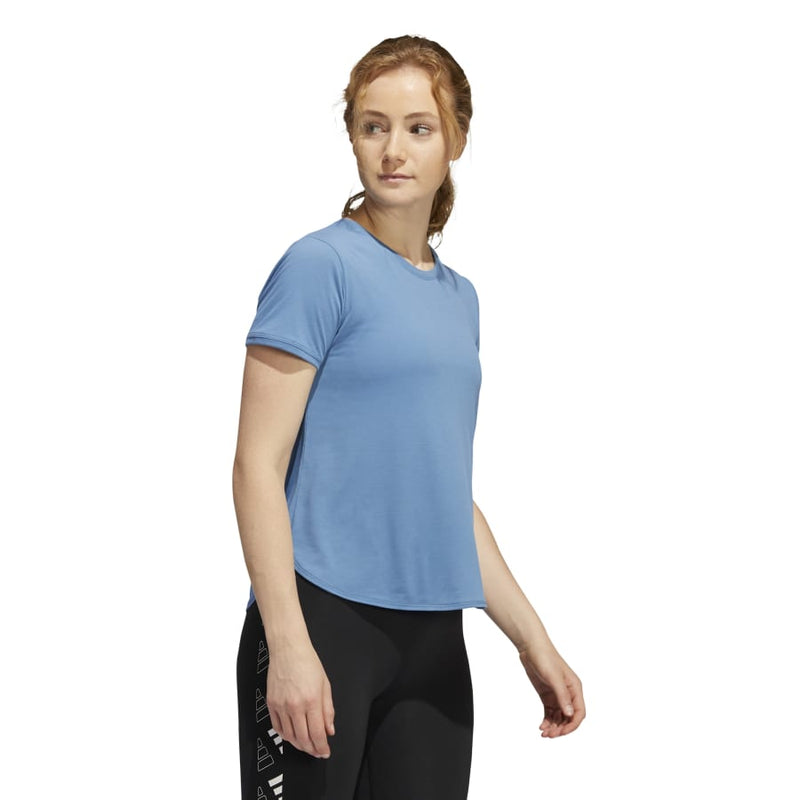 Adidas Women’s Go-To Tee 2.0 - Wonder Blue-Adidas HD9565