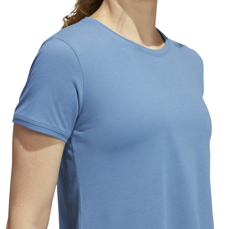 Adidas Women’s Go-To Tee 2.0 - Wonder Blue-Adidas HD9565 - Image 3
